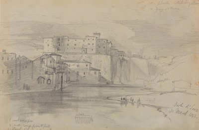 Isola di Sora, 31 March 1842 by Edward Lear